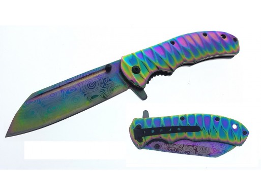 Falcon Tanto Blade Spring Assisted Knife KS43554RB